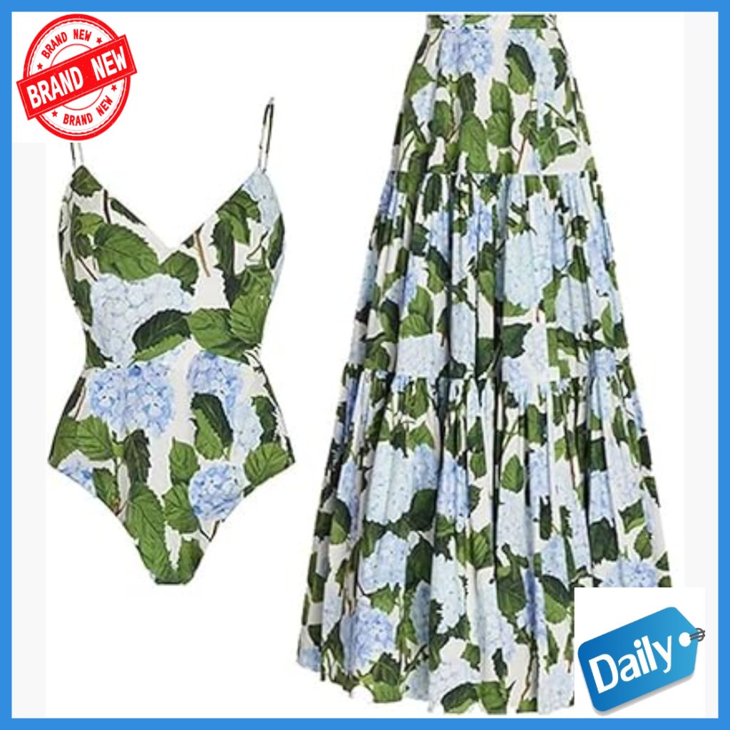Push Up Bikini Set With Sarong Cover Up Slim Fit Swimwear Small